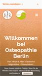 Mobile Screenshot of berlin-osteopathie.de